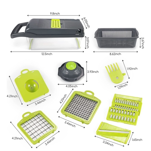 Vegetable Chopper multifunctional 14 in-1 Cutter Dicer Slicer tomato ,onion. New - Picture 5 of 12